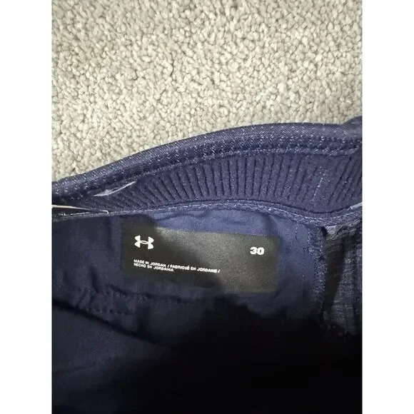 Under Armour Iso-Chill Golf Shorts 1370083 Men's 9" Inseam Navy 30" - Picture 4 of 9